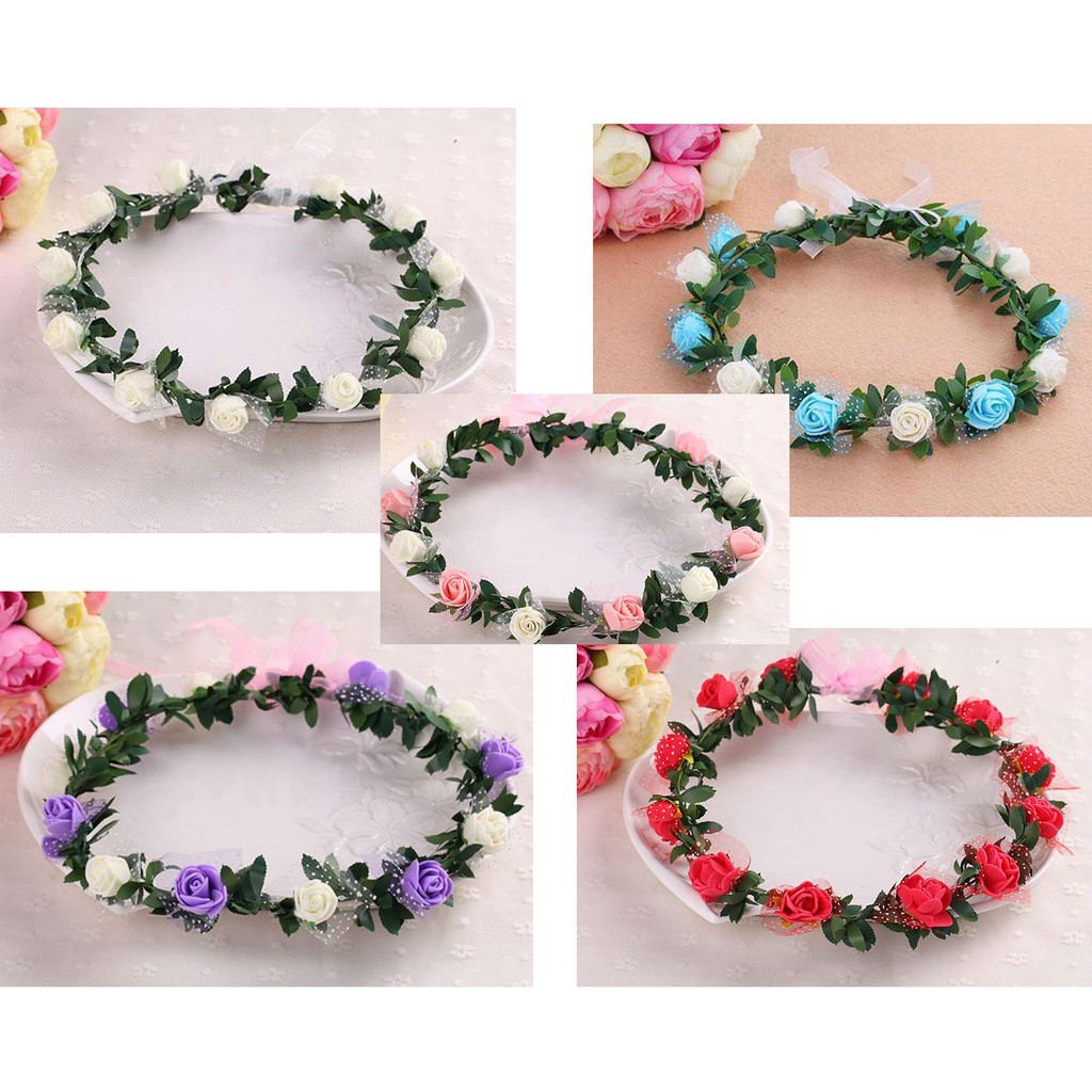 Vòng hoa đội đầu chụp ảnh cưới cho cô dâu,hoặc chụp kỉ yếu loại RẺ NHẤT