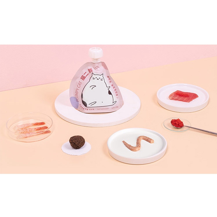 Súp Thưởng Nắp Vặn Furry Tail Dành Cho Mèo Bé Mèo Lớn Tôm,Cá Ngừ,Gà,Nấm