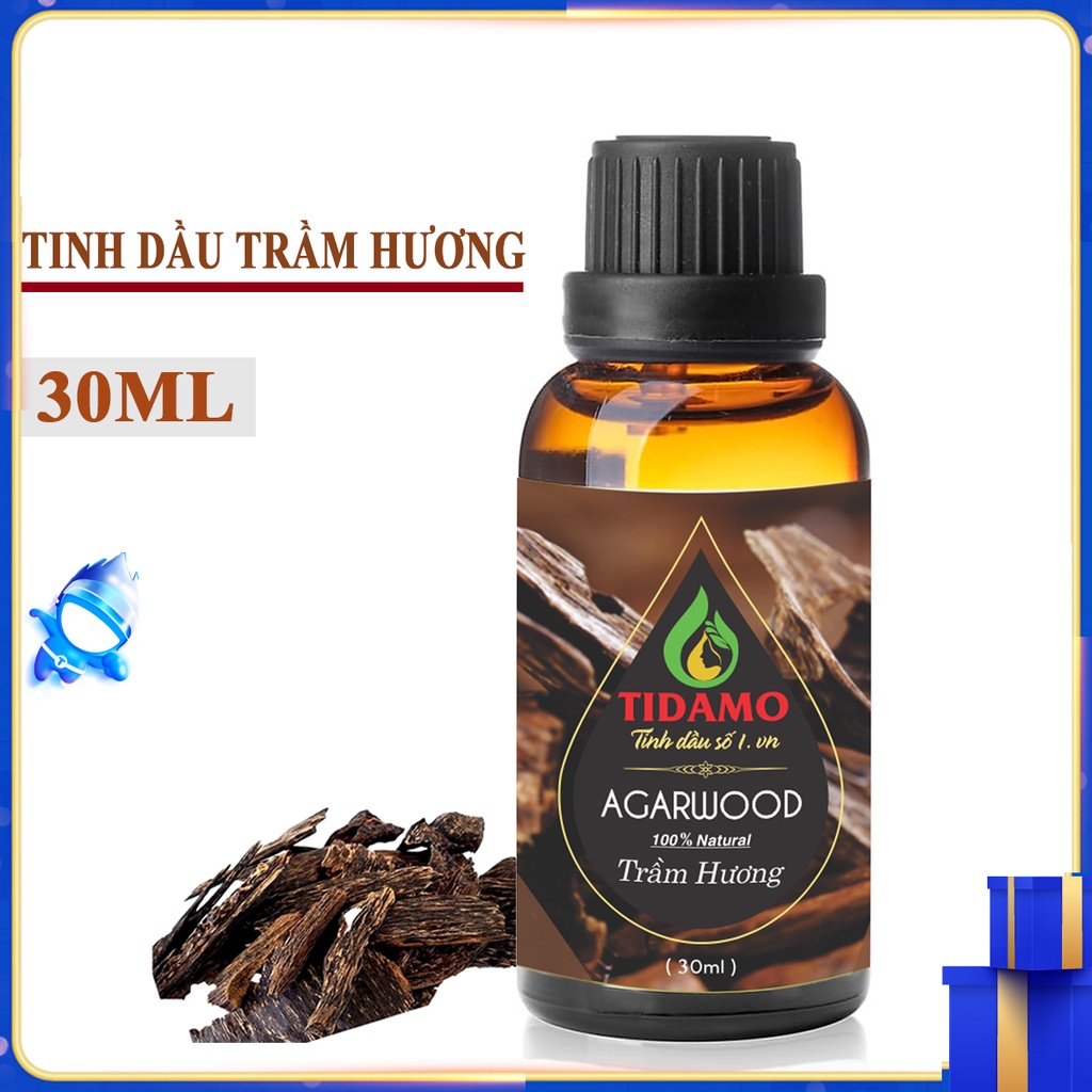 Tinh Dầu TRẦM HƯƠNG TIDAMO 30ML Xông Phòng Hương Thơm Thiền Tịnh - Tinh Dầu Trầm Hương Cao Cấp Kiểm Nghiệm Tại Quatest 3
