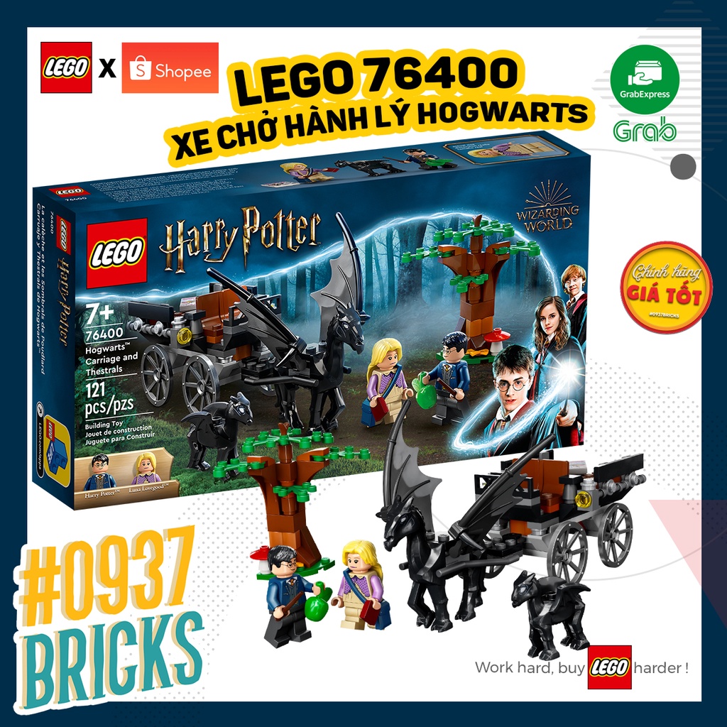 76400 LEGO Harry Potter Hogwarts Carriage and Thestrals - Xe hành lý trường học 0937brickls