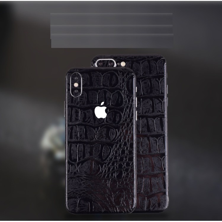 Miếng dán skin vân cá sấu iPhone 6/6s, 6/6s Plus, 7, 7 Plus, X/Xs