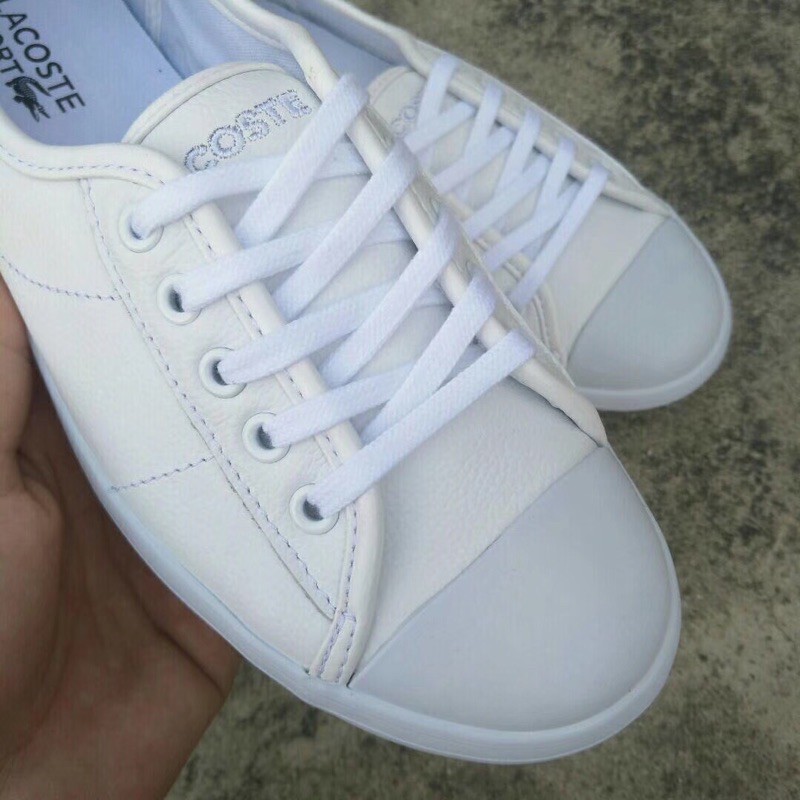 Giày da đế bệt thời trang nữ lacoste