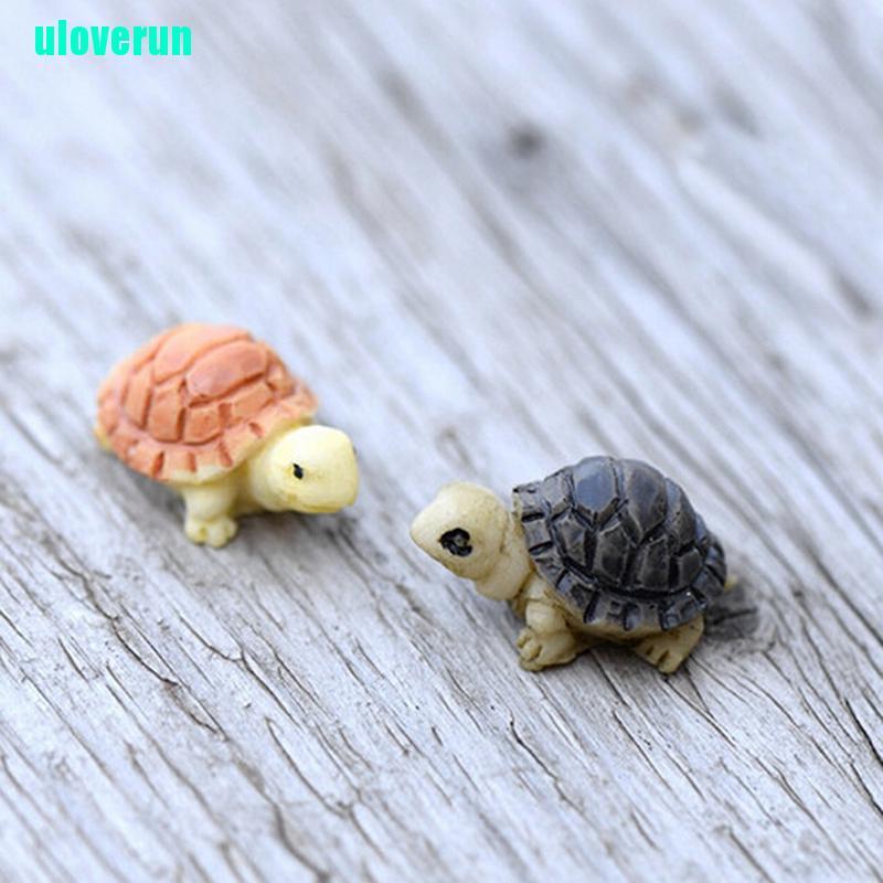 Bộ 2 Mô Hình Rùa Mini Trang Trí Sân Vườn