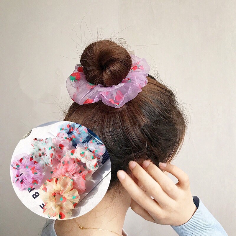 Combo Dây Cột tóc buộc tóc vải loại đẹp hot trend thaothan9193