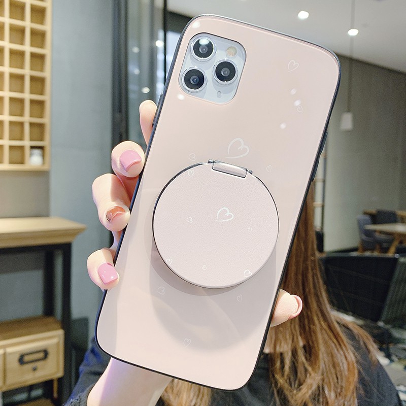 Ốp điện thoại cứng có gương trang điểm xinh xắn cho IPHONE 6 6S 7 8 PLUS X XR XS MAX 11 PRO MAX | BigBuy360 - bigbuy360.vn