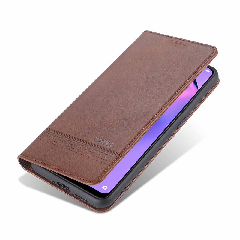 Ốp điện thoại da nắp gập nam châm tích hợp ví và giá đỡ cho Oppo Reno5 Pro
