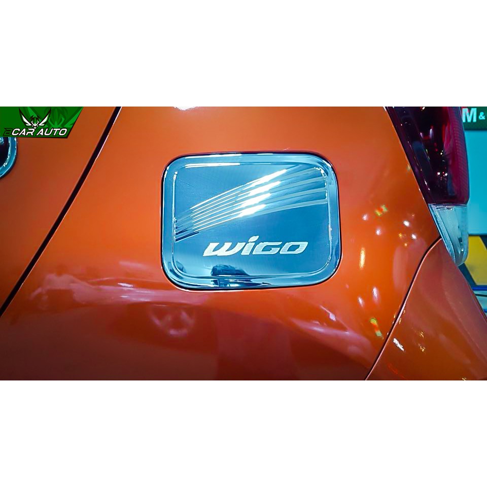 Ốp Nắp Bình Xăng Xe Wigo 2018 2019 2020 2021 Mạ Crom
