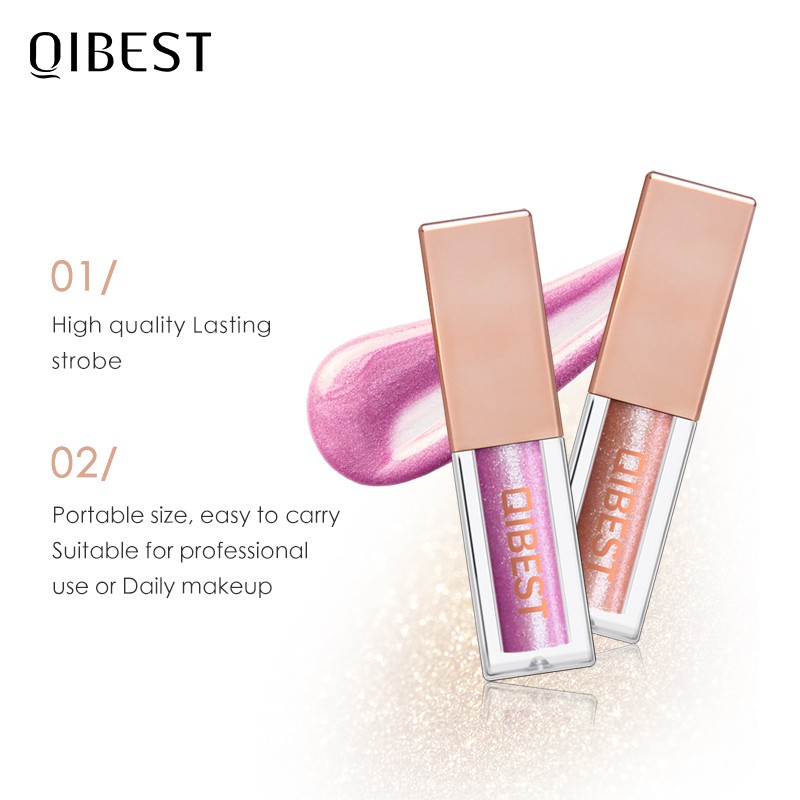 Phấn mắt dạng lỏng QIBEST E18045 15 màu nhũ ánh kim tùy chọn 23g | BigBuy360 - bigbuy360.vn