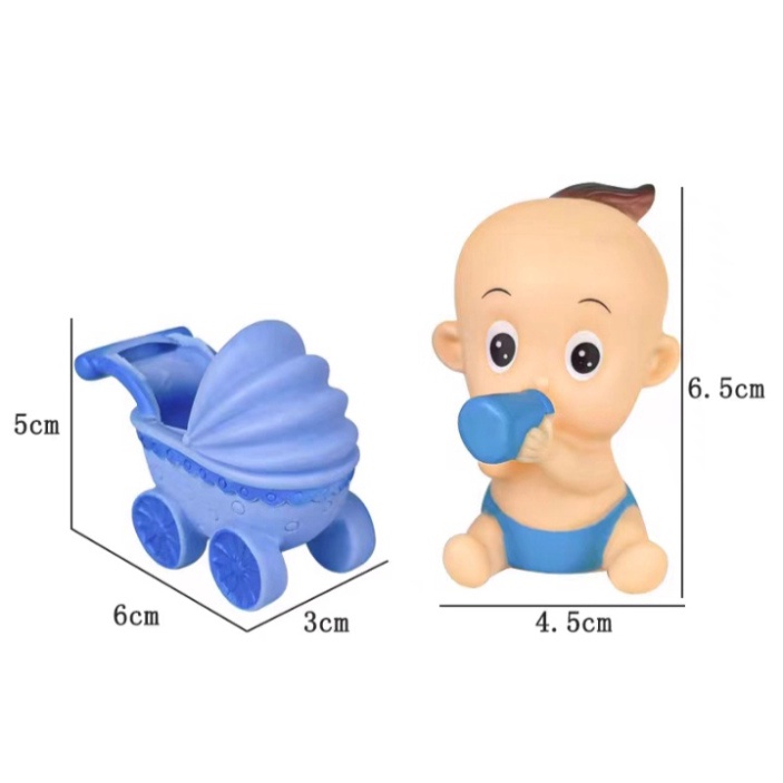 búp bê trang trí bánh kem [FREESHIP❤️] em bé thôi nôi đẩy xe