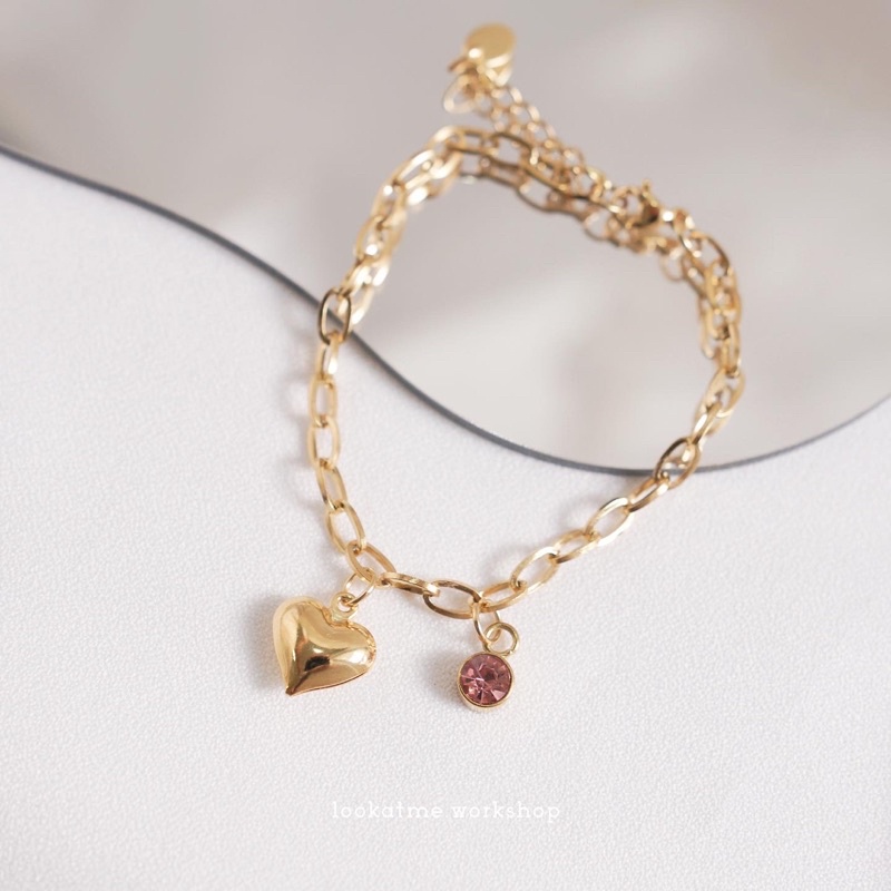 Vòng tay thép không gỉ handmade lookatme Mix Charm