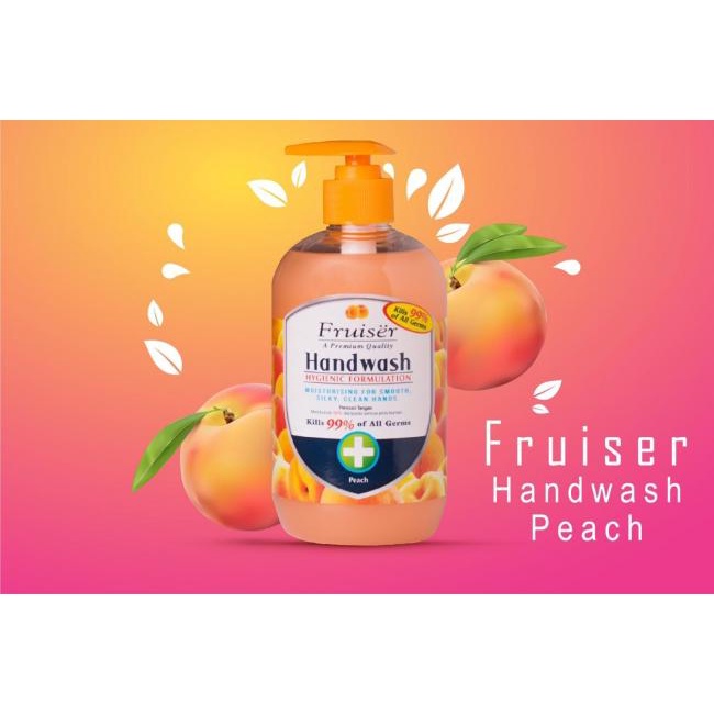 Xà phòng rửa tay hương đào FRUISER - Hand Wash 500ml