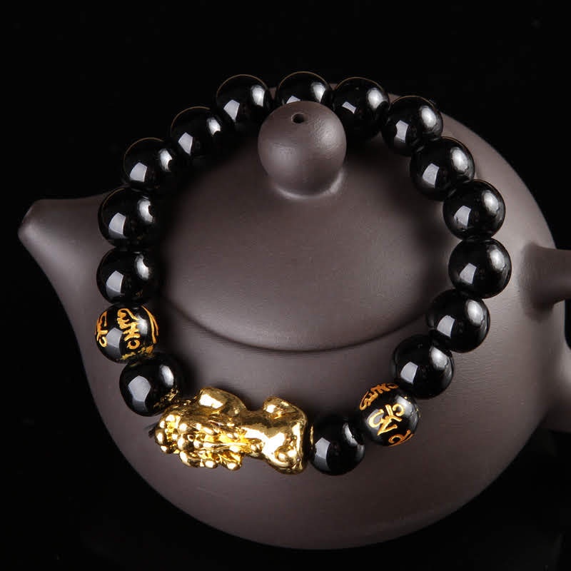 Vòng tay chuỗi hạt tỳ hưu tài lộc may mắn,vòng tay nam nữ,unisex cao cấp (VT04)