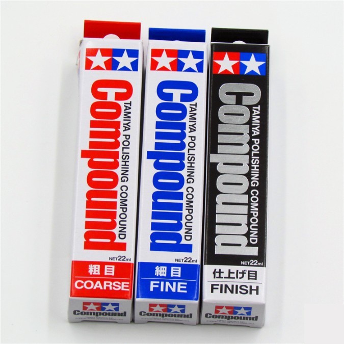 Gel đánh bóng - Tamiya Polishing Compound Coarse / Fine / Finish