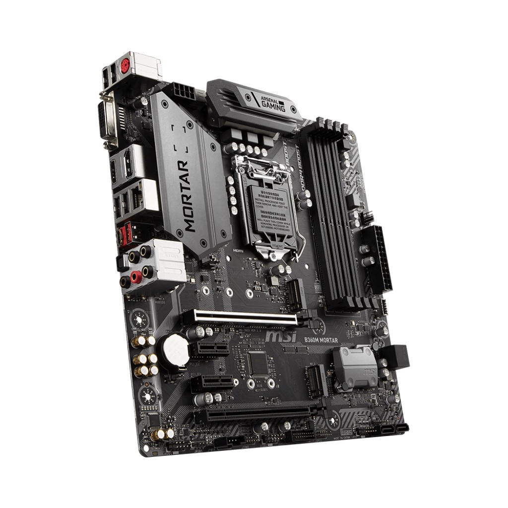 [Xả lỗ siêu rẻ] Mainboard MSI B360M MORTAR (Intel B360, LGA 1151-v2, M-ATX, 4 khe RAM DDR4)- Hàng chính hãng BH 36 tháng