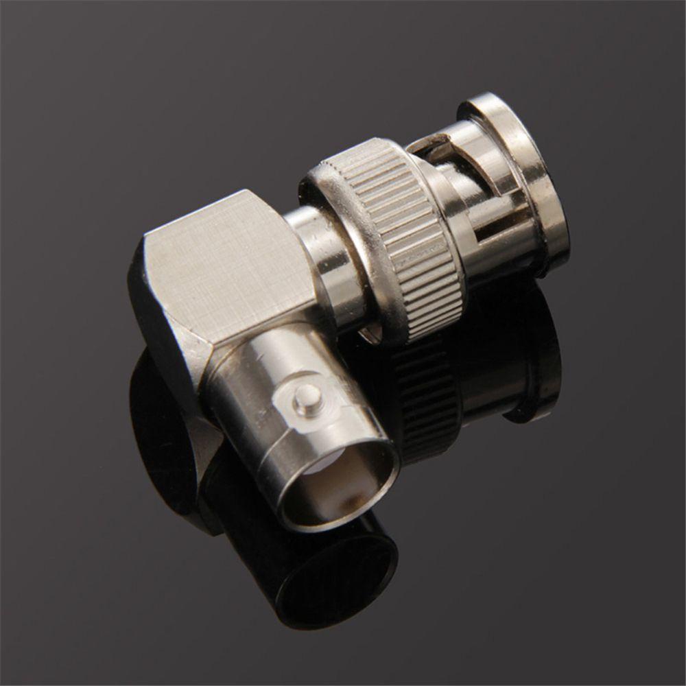 Đầu Nối Kim Loại M / F Góc Phải 90 Độ° Phích Cắm BNC Chuyển Đổi Đầu Đực Sang Đầu Cái