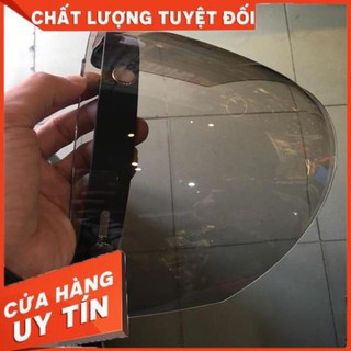 [Hàng Loại A]  Kính flat thẳng gắn mũ 3/4 [ sản phẩm không bao kèm mũ ]