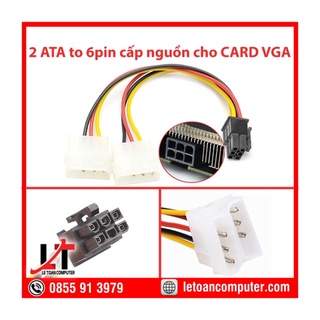 Cáp chuyển nguồn Ata 4 pin sang 6 pin cho card màn hình