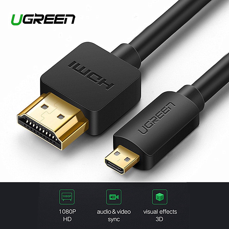 Cáp Chuyển Đổi Từ Micro HDMI Sang HDMI Hình Ảnh 3D 4K Cho Máy Tính Bảng/HDTV/PC