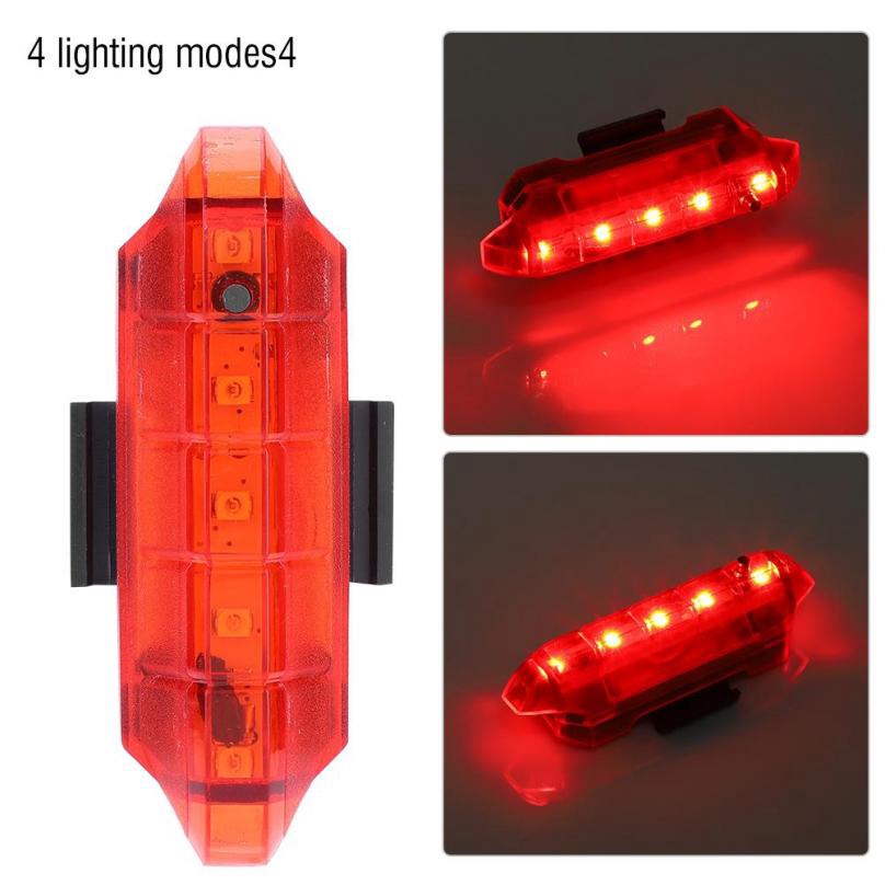 Đèn Đuôi Xe Đạp 5 Bóng Led Có Cổng Sạc Usb