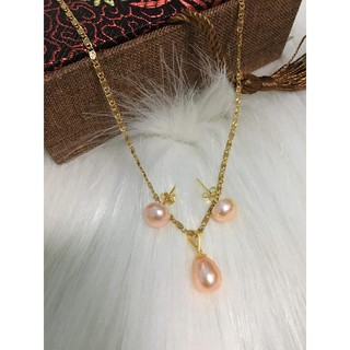 bộ set trang sức mạ vàng 18k đính NT cực sang chỉ 250k