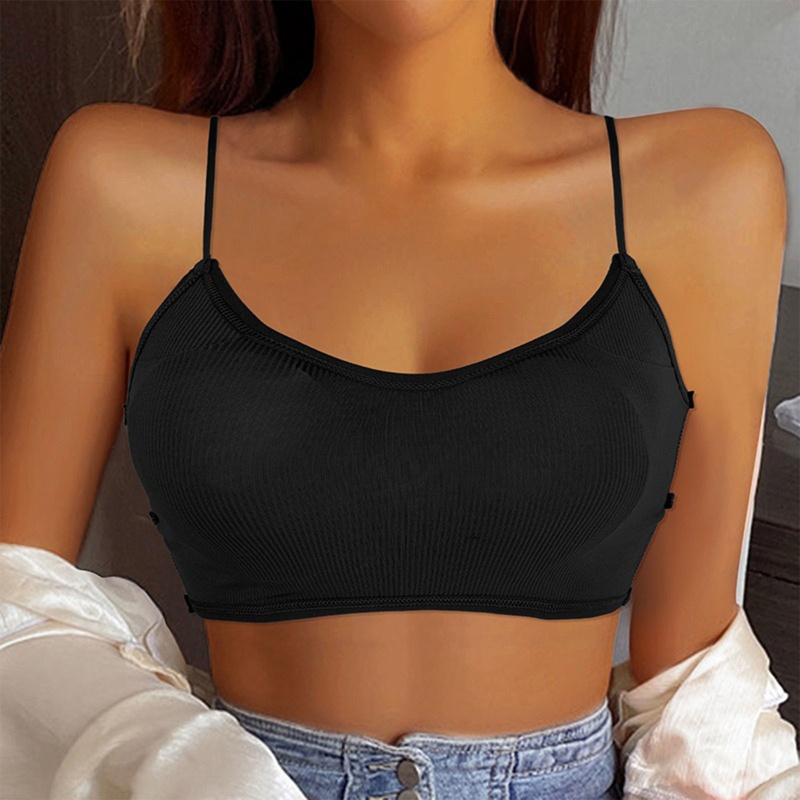 Áo Lót Croptop Dây Chéo Lưng Gợi Cảm Cho Nữ