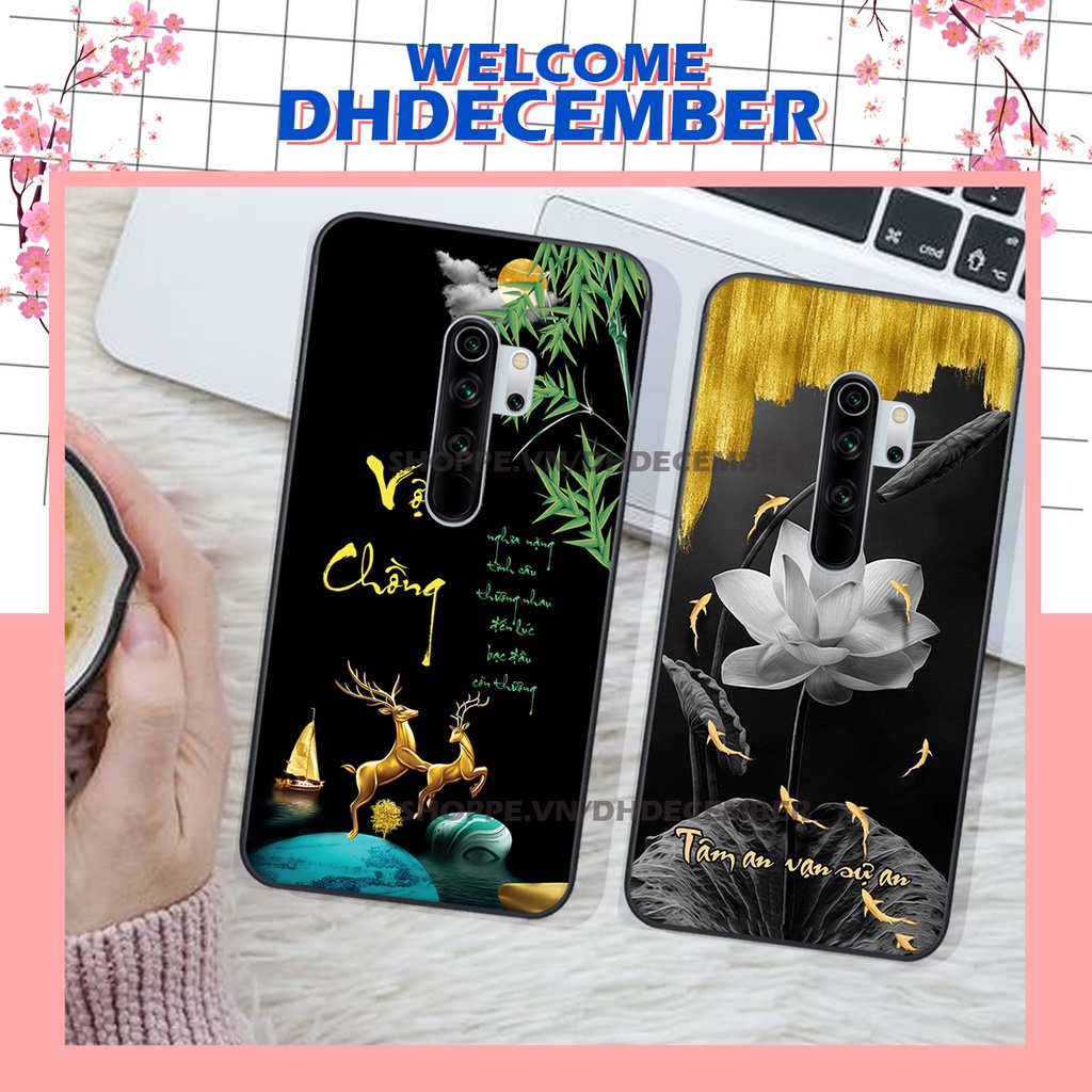 Ốp lưng Xiaomi REDMI NOTE 8 PRO in hình thư pháp tâm an vạn sự an ,mã đáo thành công SIÊU CHẤT