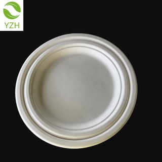 20 Đĩa tròn bã mía 6 inch ~16cm (màu trắng)