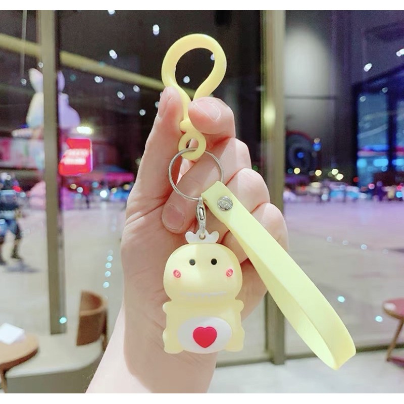 MÓC KHOÁ KHỦNG LONG NHE RĂNG- NHỰA ĐÚC ĐẶC - kèm phụ kiện