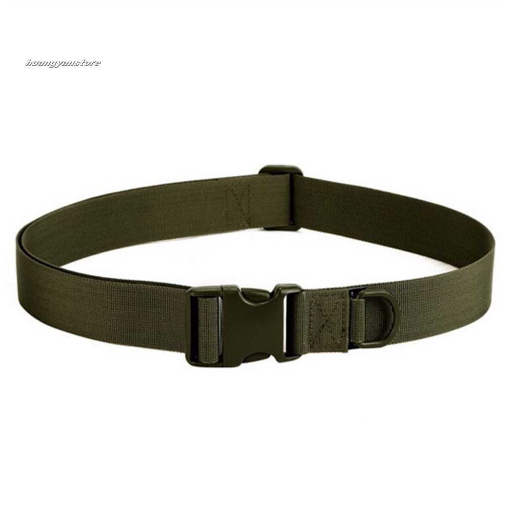 ☞HY☜Men Adjustable Tactical Combat Web Belt Buckle Waistband Military Rescue Rigger