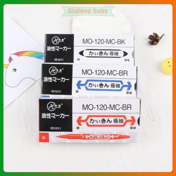 Bút lông dầu mực nước MO-120 đánh dấu 2 đầu dùng tô vẽ viết