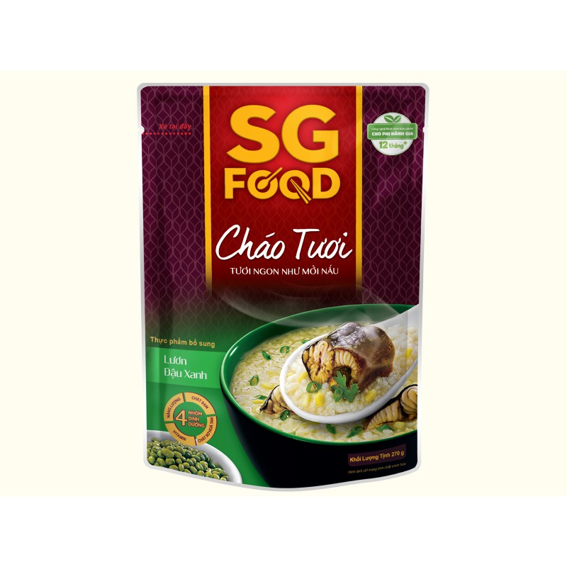 Cháo tươi SG FOOD 270G các loại