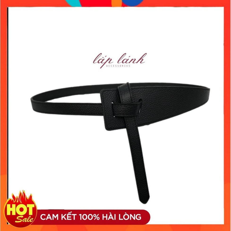 THẮT LƯNG DÂY LƯNG DA PU BẢN TO PHỐI ĐẦM, VEST PHONG CÁCH RETRO CÁ TÍNH THỜI TRANG DL07