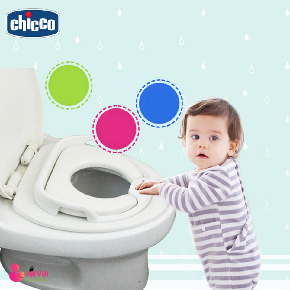 Bệ Thu Nhỏ Bồn Cầu Chicco Cho Bé Tự Lập Đi Vệ Sinh, Toilet Thu Nhỏ - An Vui Mom&amp;Baby