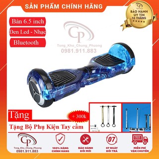 Xe điện tự cân bằng Xe cân bằng điện 2 bánh lớn 6.5 inch. kết nối - Nhạc - Bluetooth