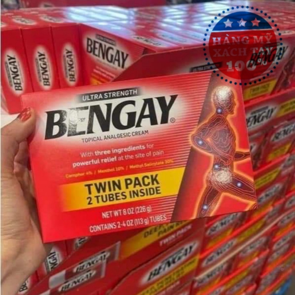 Kem xoa bóp BENGAY Ultra Strength giảm đau nhức xương khớp của Mỹ