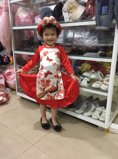 Áo dài cách tân bé gái