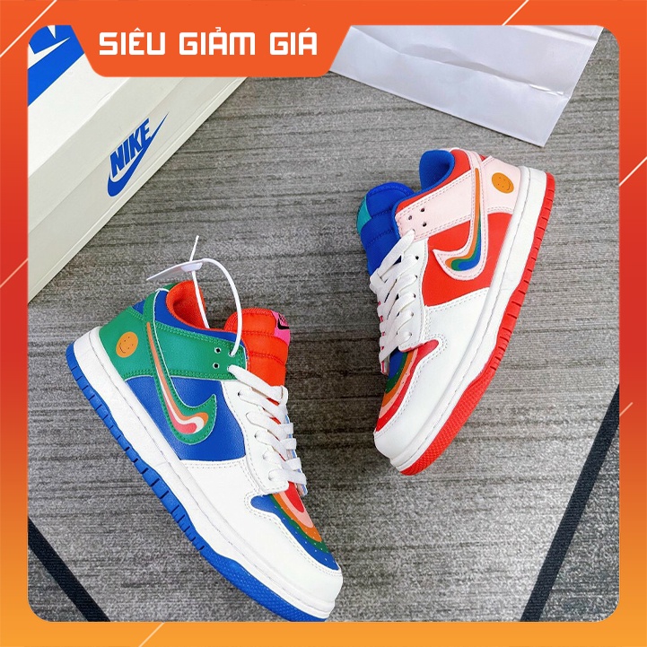 Giày_Nike_ AF1 7 màu Nữ, Giày Air Force 1 cầu vồng Thời Trang Hot Trend 2022 size 39-43 Full phụ kiện 2 bản sc