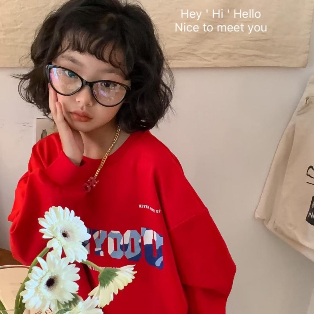 Áo sweater Banbino dài tay cho bé size đại 25-50kg áo khoác bé trai, bé gái chất cotton cao cấp 5 tuổi đến 18 tuổi T2