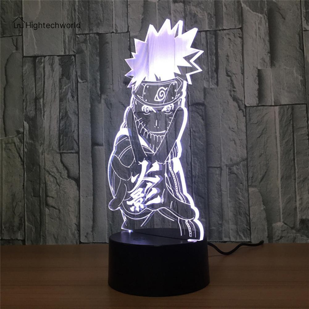 Đèn Led 3d 7 Màu Hình Nhân Vật Anime Độc Đáo