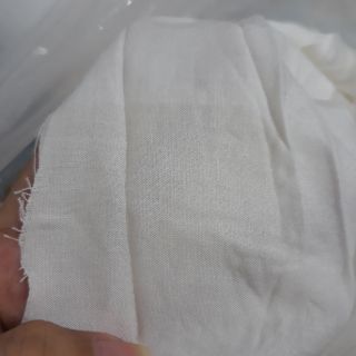 1m vải lanh đũi trắng