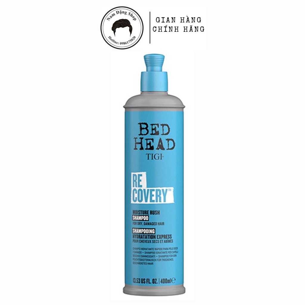 Bộ Dầu Gội Xả Dưỡng Ẩm Tigi Xanh Recovery