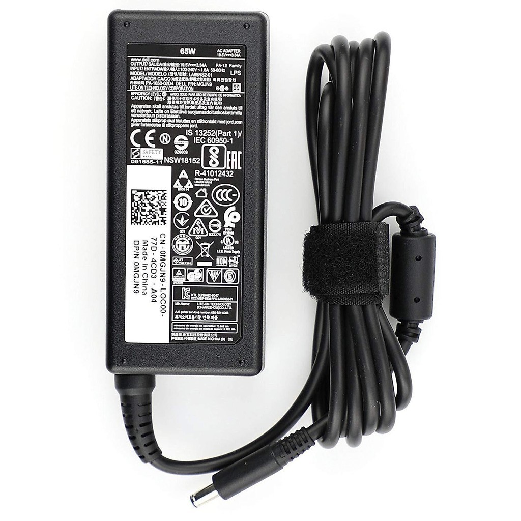 SẠC LAPTOP DELL 19.5V-3.34A  kim nhỏ 4.5*3.0mm dành cho Inspiron 3050 3059 3147 3148 3252 34513452 3458 3468 3551