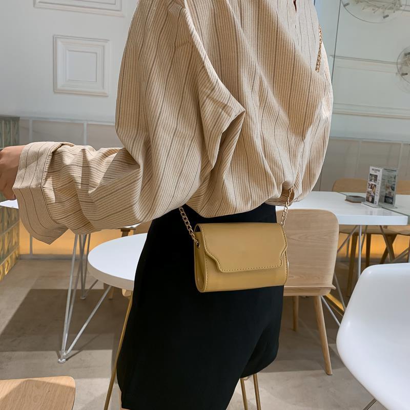 Túi đeo chéo mini dây xích kiểu hộp vuông dành cho nữ