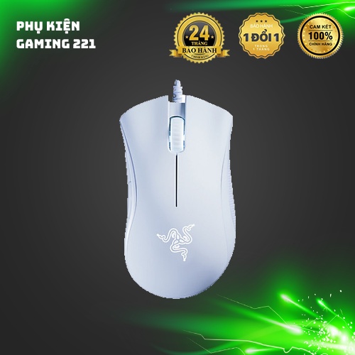 Chuột Chơi Game Có Dây - Razer DeathAdder Essential White Edition - Hàng Chính Hãng - Bảo Hành 24 Tháng