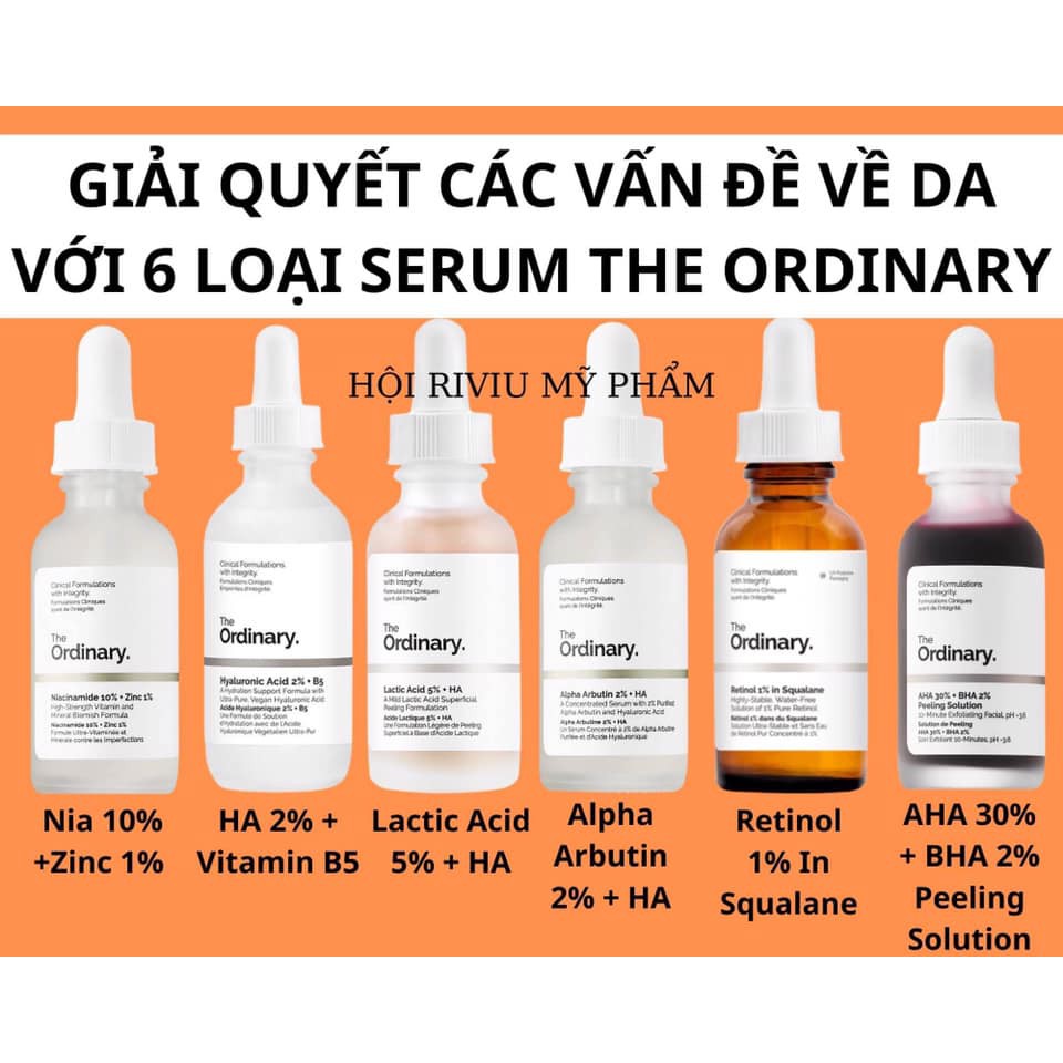 Tinh chất The ordinary các loại