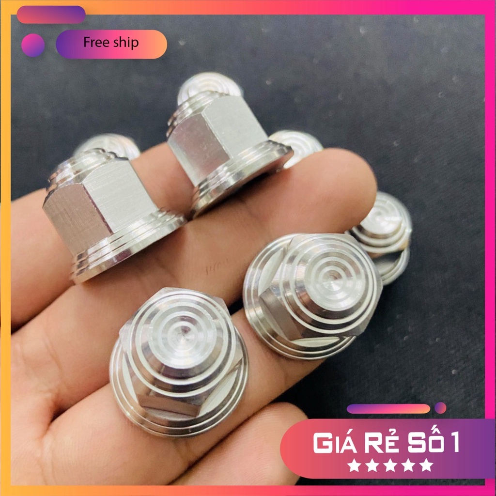 (chuyên ỐC kiểu xe máy) Tán SALAYA INOX V2 10ly sử dụng bắt cốt bánh trước sau WAVE, DREAM, EXCITER, SONIC...