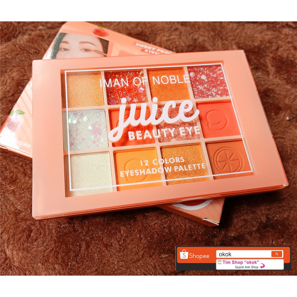 THANH LÝ NGHỈ BÁN -  Bảng mắt 16 ô Trái Tim Any Lady Peach nhiều màu nhũ và lì có  video