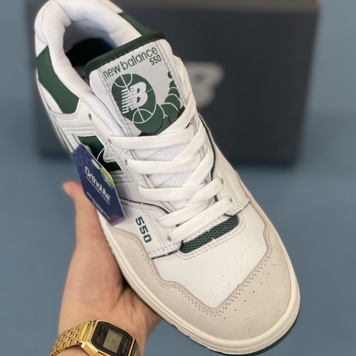 Giày NB550, New Blanece 550 Đủ màu Green, Navy,Đen Bản Best full phụ kiện.