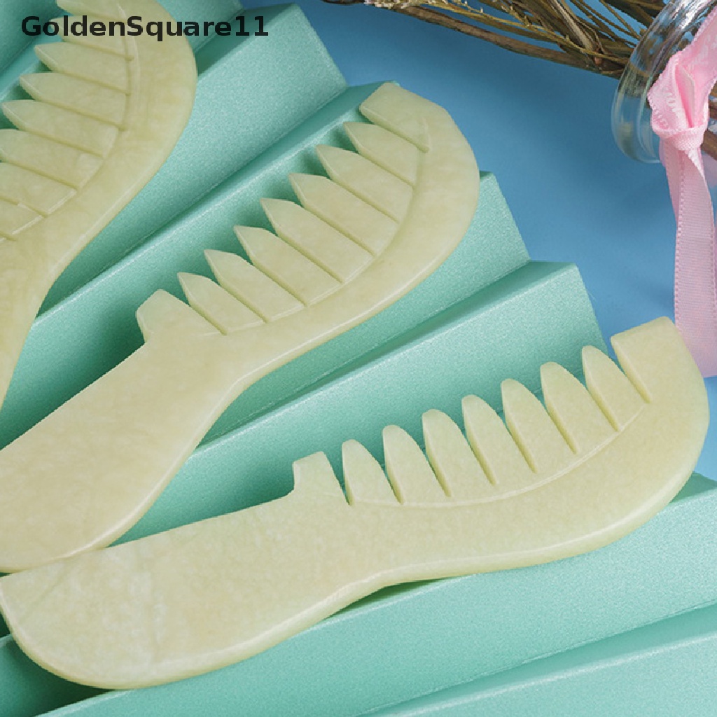 Lược Chải Tóc Mát Xa Da Đầu Bằng Ngọc Bích Goldsquare11