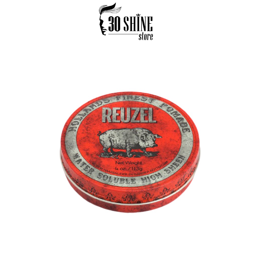 Sáp vuốt tóc Reuzel Red Pomade GIỮ NẾP VỪA - ĐỘ BÓNG CAO - GỐC NƯỚC